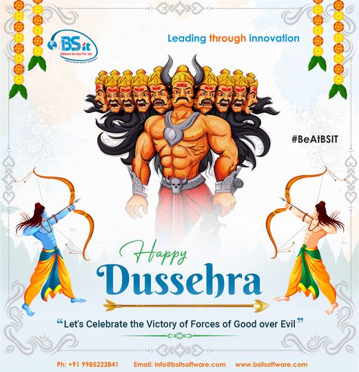 Dussehra-poster-at-BSIT-Software-Services-Web-And-App-Development-Company-In-India