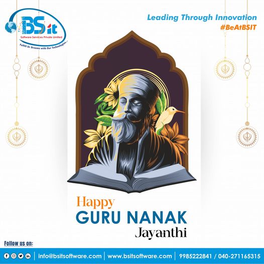 Gurunanak-jayanthi-poster-at-BSIT-Software-Services-Web-And-App-Development-Company-In-India